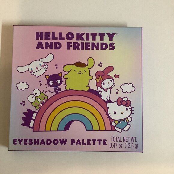 Hello Kitty & Friends ~ Eyeshadow Palette 12 Shades & Flavored Lip Balm 8pcs New - Picture 2 of 7